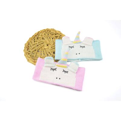 China SSG Baby Headbands Friendly Material Wholesale Unicorn Knit Warm Elastic Band Gift Cute Hair Band for sale