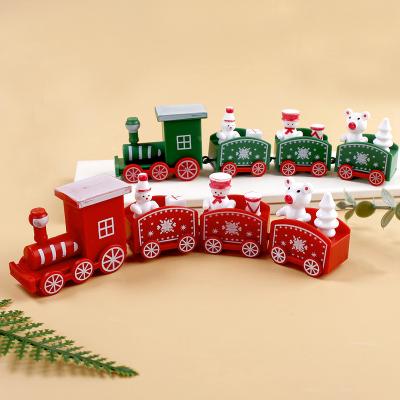 China Christamas Home Decoration Hot Sales Small Train Christmas Ornament Merry Christmas Decoration For Christmas Home Table Noel Natal 2023 Gifts for sale