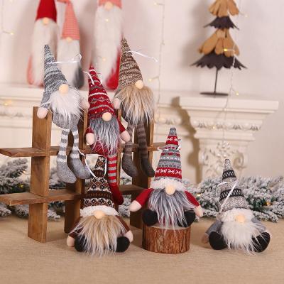 China Christmast LED Ornament Factory Price Merry Christmas Decorations for Gnome Doll Christmas Tree Pendants New Year Ornaments Home Room Decoration for sale