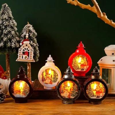 China Christmas Ornament Santa Claus Snowman Lantern Light Merry Christmas Decor For Navidad 2021 Home Christmas Tree Ornament Christmas Gifts New Year 2022 for sale