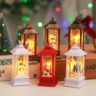 China Plastic Christmas Decorations Christmas Candle With Led Tea Light Candles Christmas Tree Ornament Christmas Hanging Lantern Noel Natal 2024 for sale