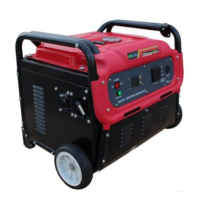 China Small Generator Provide Electric Power 5.5KW Max 5.0KW Rated Portable Pure Sine Digital Gasoline Inverter Commercial Generator Gasoine for sale