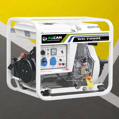 China new 7 kVA design! Low Fuel Consumption Open Type Whole House Portable Diesel Generators For Home Use WD7500 for sale