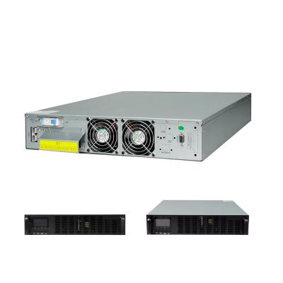 China Online Computer/Networking Rack Mounted UPS Power 10KVA/10KW Single Phase 220Vac With Pure Sine Wave Output for sale