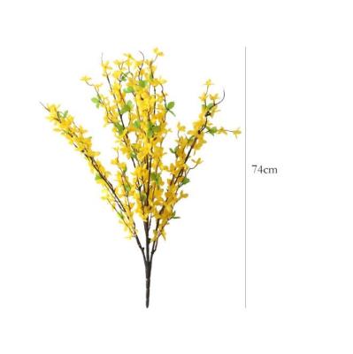 China Wholesale Home Artificial Decotation Spring Flower 5 Branches Of Artificial Flowers For Home Decorations for sale