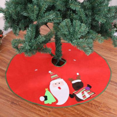 China Fabric diameter 90-100cm non-woven party Christmas tree skirt Christmas decorations Christmas tree skirt non-woven festive Christmas tree skirt FP09. for sale