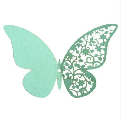 China Europe Paper Crafts 3D Hollow Butterfly Paper Butterflies For Home Room Decoration for sale