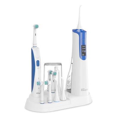 China New Competitive Price Combo Type Protable Electric Tooth Cleaner Toothbrush with Water Combo Flosser for Family for sale