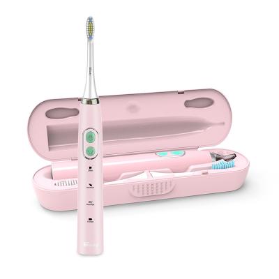 China Home Hotel Rechargeable High Vibration Sonic Electric Toothbrush Moving Sonic Toothbrush Professional Private Label for sale