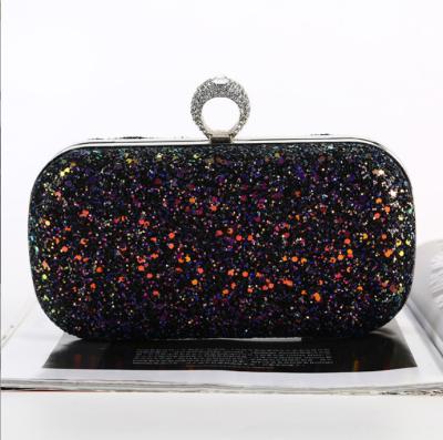 China Fashionable Hot Selling Luxury Shiny Women Bags Clutch Shape Multi Color Glitter Ladies Wedding Bags Handbags Bolsas Vintage Evening Clutch Bags for sale