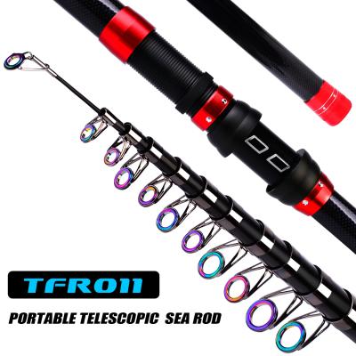 China Cynthia New Arrivals 2.4M Mini Carbon Sea Pole Short Stage Super Small Asian Short Section Fishing Rod for sale