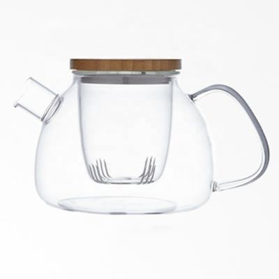 China Sustainable High Quality Pyrex Borosilicate Teapot Hand-Blown Glass Teapot With Removable Transparent Infuser Teapot for sale