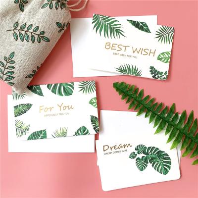 China Factory wholesale waterproof spot hot stamp custom printing design small thank you coated paper card for sale