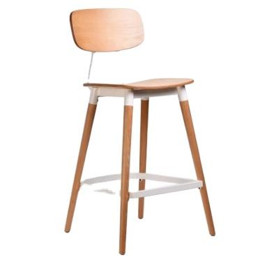 China (Size)Adjustable Industrial Chairs Design Plywood Seat Bar Cafe Barstool Chair for sale