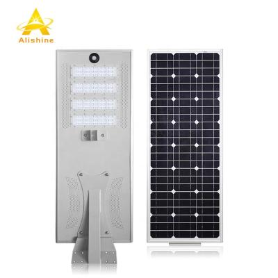 China ROUTE 100W installation guide all in one solar street light integrated 100W solar led street light for sale