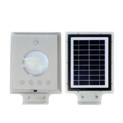 China Residential Solar Panel 5W 12V Lithium Battery Integrated Outdoor Motion Sensor Solar Led Street Light for sale