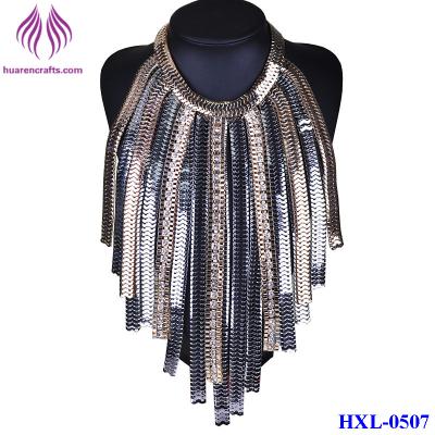 China Fashion Women New Pendant Chain Choker Chunky Statement Bib Short Chain Necklace for sale