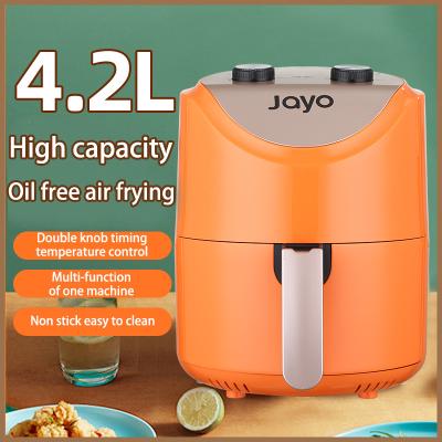 China Household Factory Stock New Design Home Use 4.2L Air Circulation Oil Free Fryer for Kitchen, Air Fryer Oven, Large Air Fryers Double Knob for sale