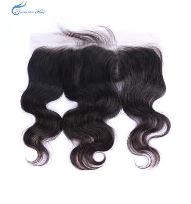 China Guaranteed 13*4 Lace Frontal Human Hair Virgin Remy Loose Wave Natural Color Body Wave Free Part for sale