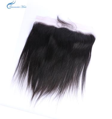 China 13*4 Natural Color Straight Straight Ear Lace Frontal Guarantee Straight Human Hair Remy Virgin Human Ear for sale