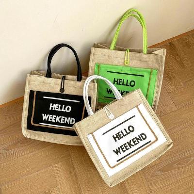 China Other Tote Bags Luxury Custom Purses Logo Big Bags Women Hand Straw Summer Beach Women Canvas Tote Bags Purses And Handbags For Women for sale