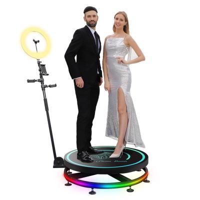 China Basic Setup 360 Video Booth / Dropshipping Deluxe Photo Booth 360 Setup 360 Video Spinner With Video Ring Light for sale