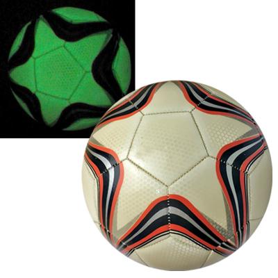 China Interior & Outdoor Night Exercising PVC Soccer Ball Glow In The Dark Luminous Soccer Ball for sale