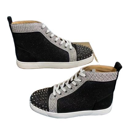 China Waterproof Good Quality Mens Red Bottom With Spikes Wholesale Luxury Designer Shoes Brand Sneaker for sale