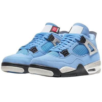 China Chord College Blue Air J And 4 Retro Basketball 4s Running Shoes Cheap Mens 4s Running Sneakers For Women for sale