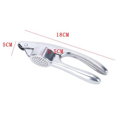 China Sustainable Food Grade Integrated Large New Simple Style Casting Aluminum Garlic Press For Kitchen for sale