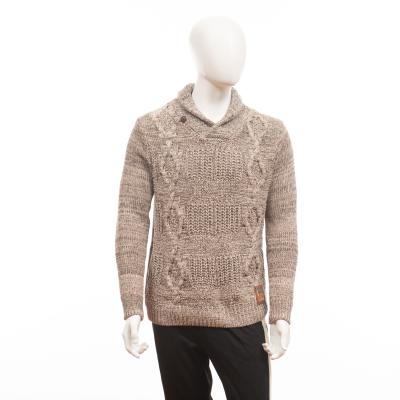 China Anti-Wrinkle Open Knit Sweater Merino Wool Mens Crop Top Sweater for sale