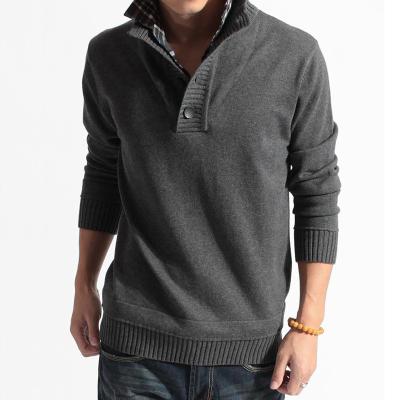 China Anti-wrinkle knit two piece sweater two color men sweater for men for sale