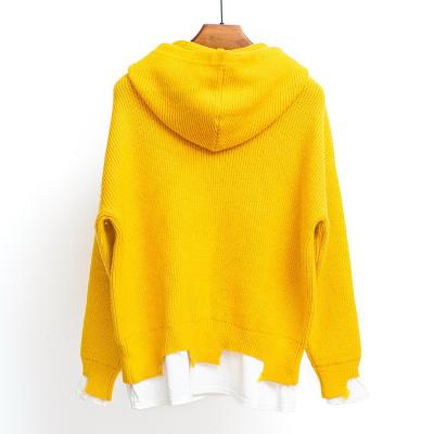 China Anti-Wrinkle Sweaters Coats Long Hooded Sweater Women Hoodie for sale