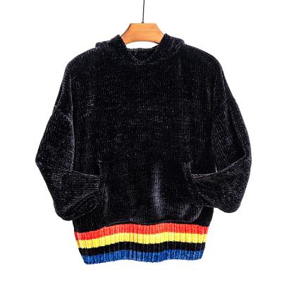 China Anti-Wrinkle Gym Sweater Rainbow Sweaters For Women for sale