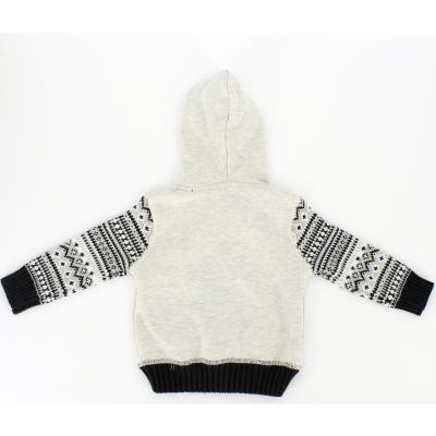 China 2021 winter boys fabric anti-shrink soft warm letter design with pullover hoody sweater for kids for sale