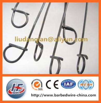 China Easy to uses plastic coated loop ties/single loop wrap wire ties/double end loop tie wire for sale