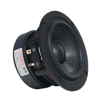 China Listen Video 4 Inch Carbon Fiber Mid-woofer Car Audio Speaker 20-40W Home Theater Upgrade High FIDELITY Hi-Fi Speaker Unit 1PCS for sale