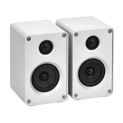 China No Noise 2.5 Inch Aluminum Alloy Passive CNC Speaker Home Theater System Bookshelf Speaker Amplifier High Fidelity Audio Pair for sale