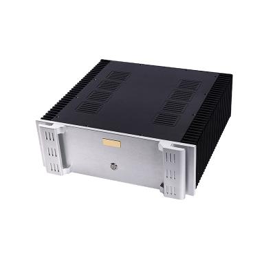 China KYYSLB Karaoke Power Amplifier Amplifier Chassis Class 410*440*150MM A DIY Box CNC Enclosure All Aluminum Alloy Preamp Decoding Amplifier Case Shell for sale