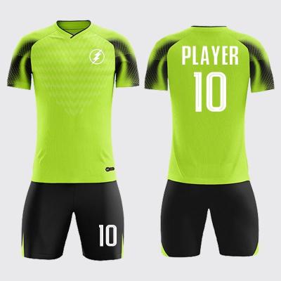 China Quick-drying men's tracksuit soccer uniform set custom blank soccer jersey football jersey for sale