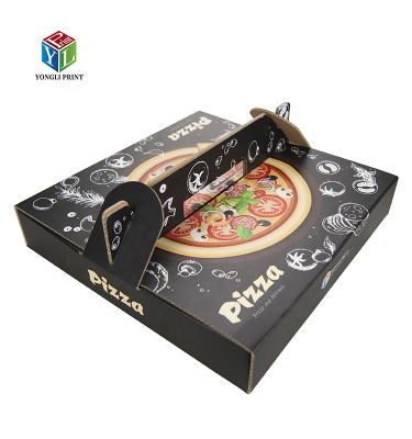 China Recycled Materials Wholesale Custom Pizza Box Takeout Box Simple Personalized Pizza Packaging Box for sale