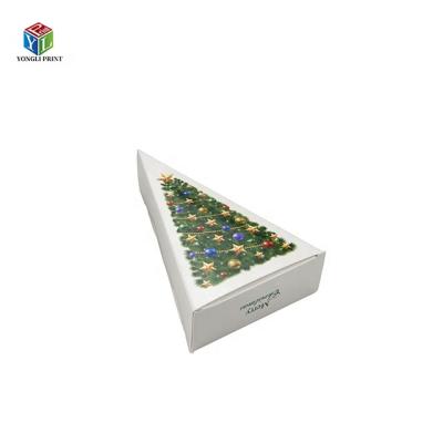 China Recycled Materials Customized Triangle Cake Box Cardboard Cake Box Packaging for sale