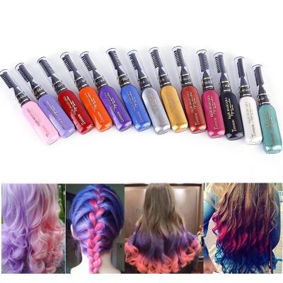 China New 13 Color Private Label Hair Beauty Private Label Temporary Non-Toxic Washable Disposable Hair Dye Dual Function Colored Hair Cream Mascara for sale