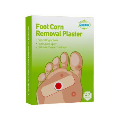 China 42pcs/Box Corn Plaster Warts Thorn Detox Adhesive Patches Wholesale Healthy Medical Feet Care Callus Clavus Toe Corn Plaster Remover for sale