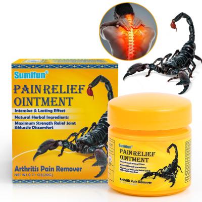 China Powerful Effective Toe Pain Relief Scorpion Ointment Muscle Pain Neuralgia Acid Stasis Rheumatism Arthritis Cream 20g for sale