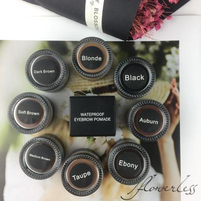 China Waterproof 10 Color Logo Eye Makeup Longlasting Fill &Fluff Custom Eyebrow Shaping Gel Ebony Eyebrow Pomade Blonde for sale