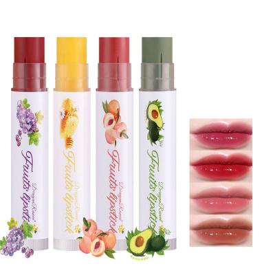 China Waterproof 6 Colors Fruit Lip Balm Lipstick Long Lasting Waterproof Makeup Nourish Moisturize Lip Makeup Gift Pigmented Lipstick for sale