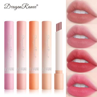 China Waterproof 16 Colors Matte Lip Gloss Long Lasting Nude Makeup Nourish Moisturize Cigarette Lipstick Velvet Lip Gloss Lip Balm for sale