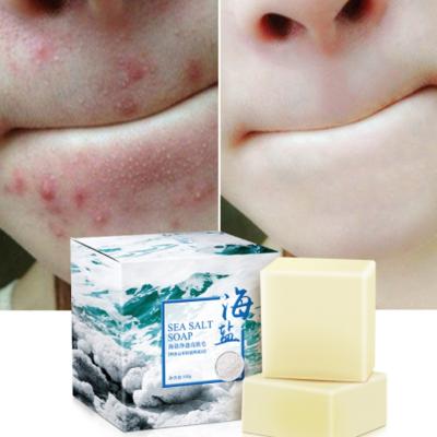 China Natural Organic Handmade Bleaching Deep Cleansing Private Label Goat Milk Soap Face Care Sea Salt Oil Base Cleansing for sale