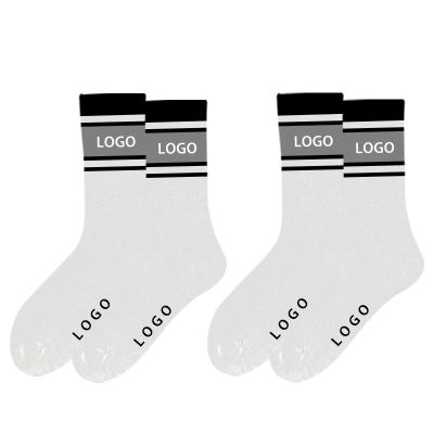 China Wholesale Custom Sporty Design Cotton Men Sock Design Own Sock Embroidered Designer Customized Crew Sock for sale